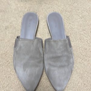 Vince suede mules is size 6. great condition